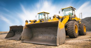bulldozer on a building site bulldozer on a building site